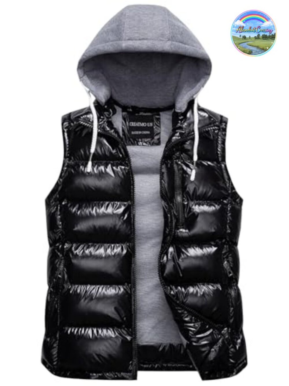 Women's Quilted Puffer Vest Sleeveless Detachable Hood